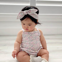 Organic Cotton Bridget Singlet Bodysuit - Fifi Mini Slightly Pink Childrens Bodysuit from Jamie Kay USA