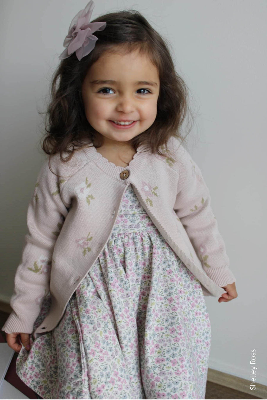 Organic Cotton Tallulah Dress - Fifi Mini Slightly Pink Childrens Dress from Jamie Kay USA