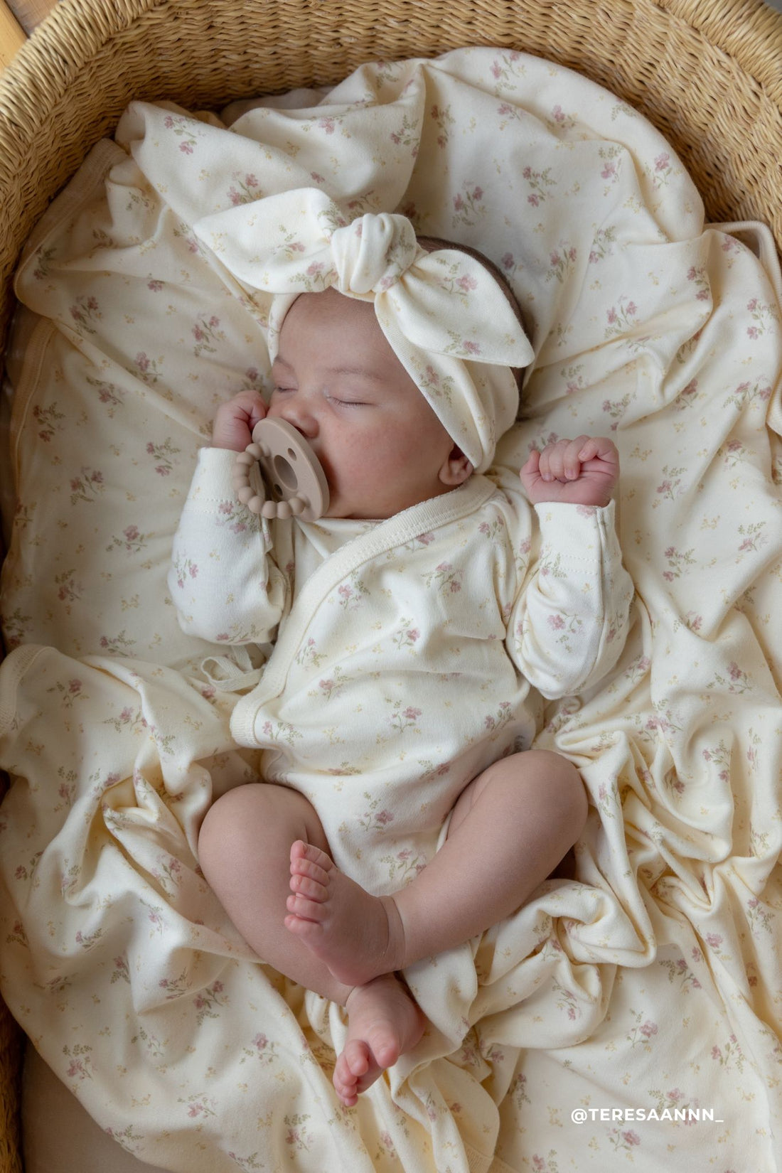 Organic Cotton Marina Bodysuit - Thelma Parchment Childrens Bodysuit from Jamie Kay USA