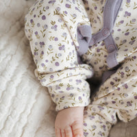 Organic Cotton Maple Onepiece - Blueberry Field Raindrops Childrens Onepiece from Jamie Kay USA