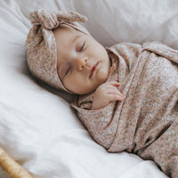 Organic Cotton Wrap Blanket - Amber Rose Childrens Blanket from Jamie Kay USA