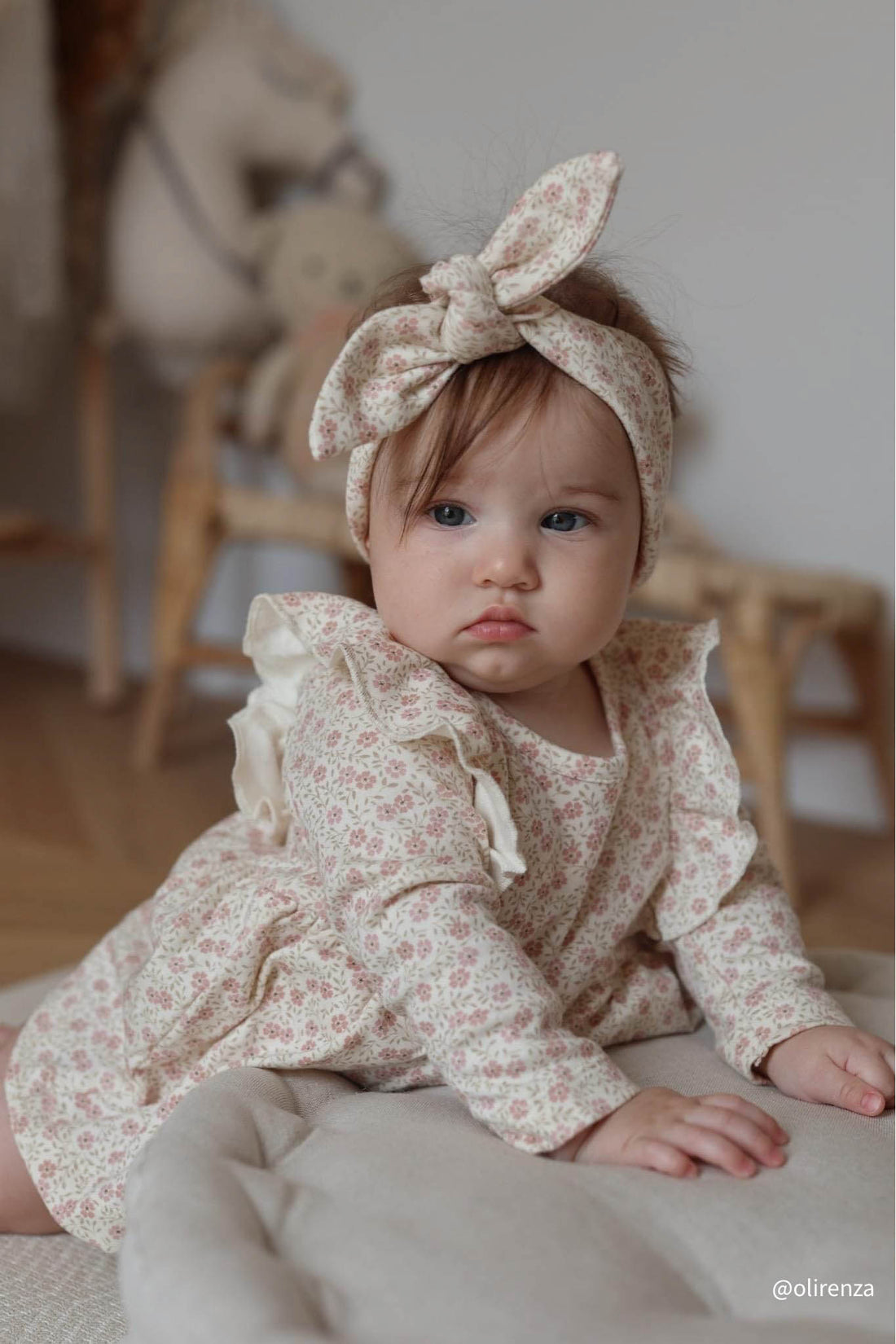 Organic Cotton Vivienne Playsuit - Emmy Egret Childrens Playsuit from Jamie Kay USA