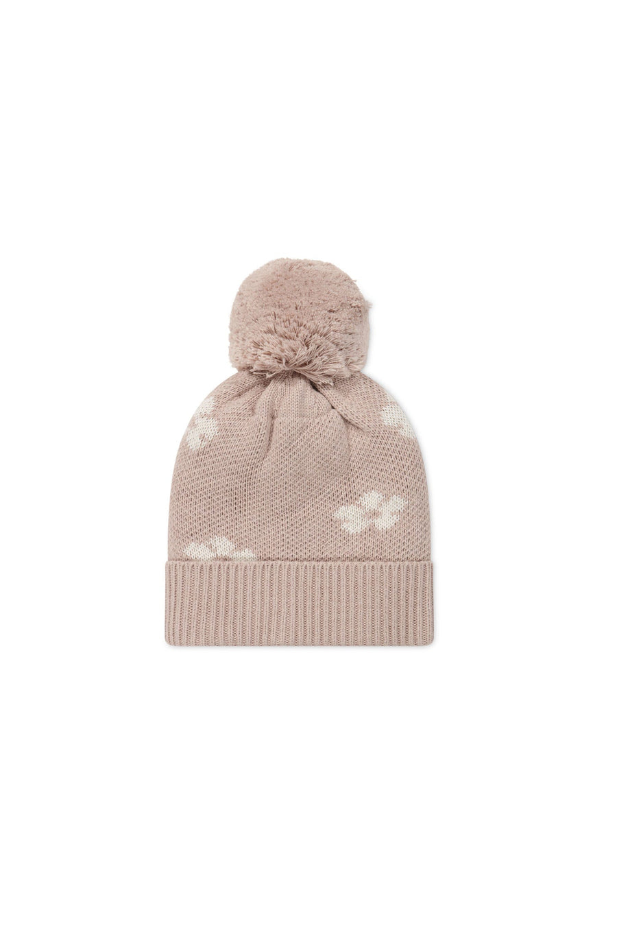 Addison Beanie - Frankie Knit Rose Childrens Beanie from Jamie Kay USA