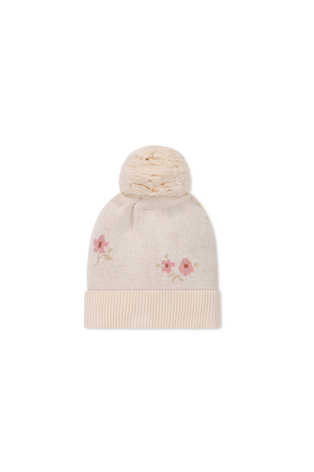 Addison Beanie - Simple Flowers Childrens Hat from Jamie Kay USA