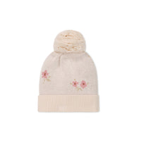 Addison Beanie - Simple Flowers Childrens Hat from Jamie Kay USA