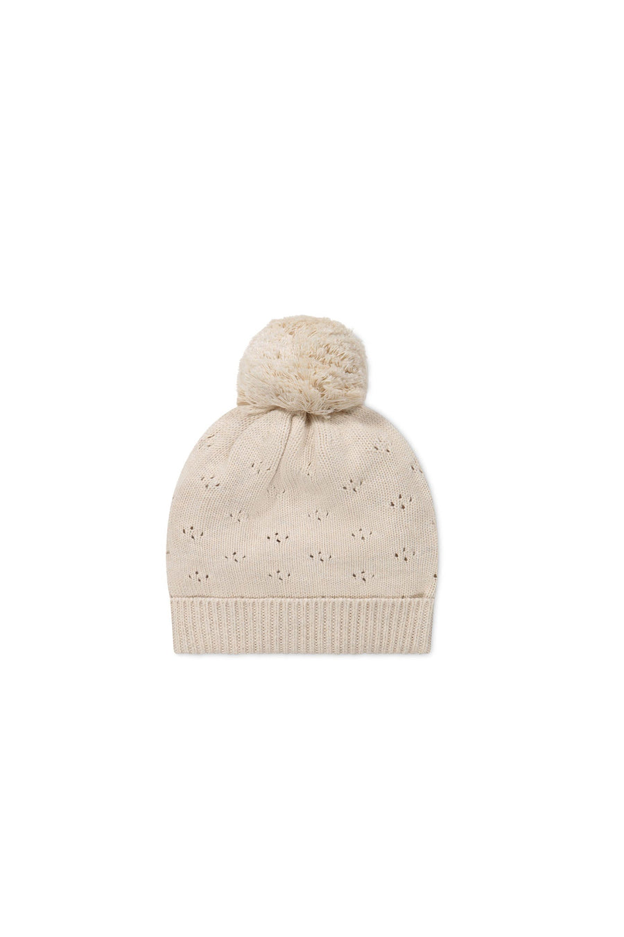 Alette Beanie - Light Oatmeal Marle Childrens Hat from Jamie Kay USA