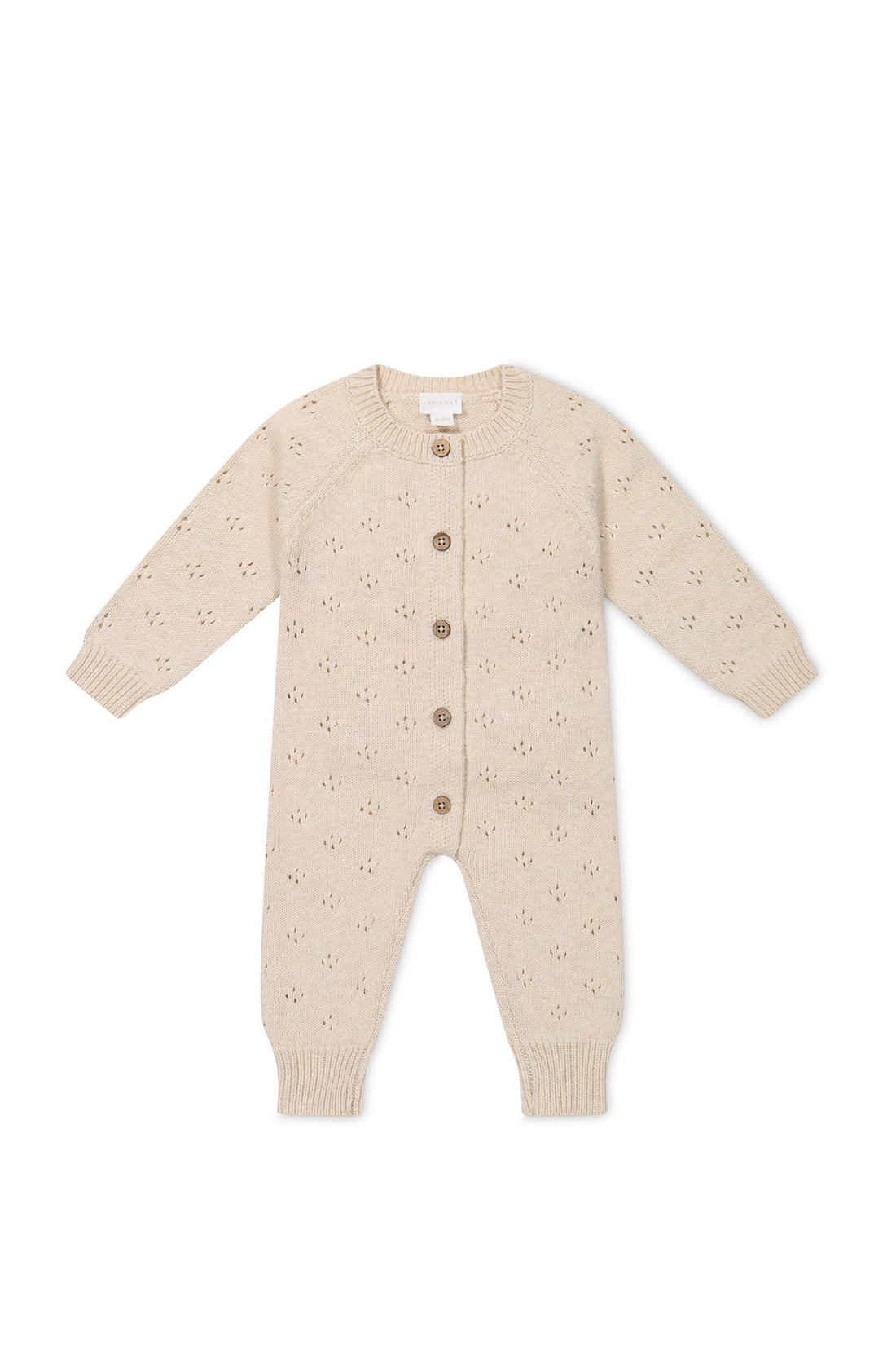 Alette Onepiece - Light Oatmeal Marle Childrens Onepiece from Jamie Kay USA