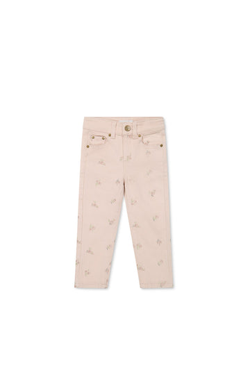 Alison Pant - Goldie Embroidery Childrens Pant from Jamie Kay USA