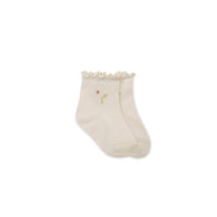 Alison Sock - Milk Posie Childrens Sock from Jamie Kay USA