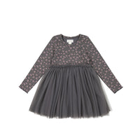 Anna Tulle Dress - Rosalie Floral Lava Childrens Dress from Jamie Kay USA