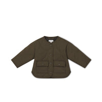 Arie Puffer Jacket - Dark Coffee Childrens Jacket from Jamie Kay USA