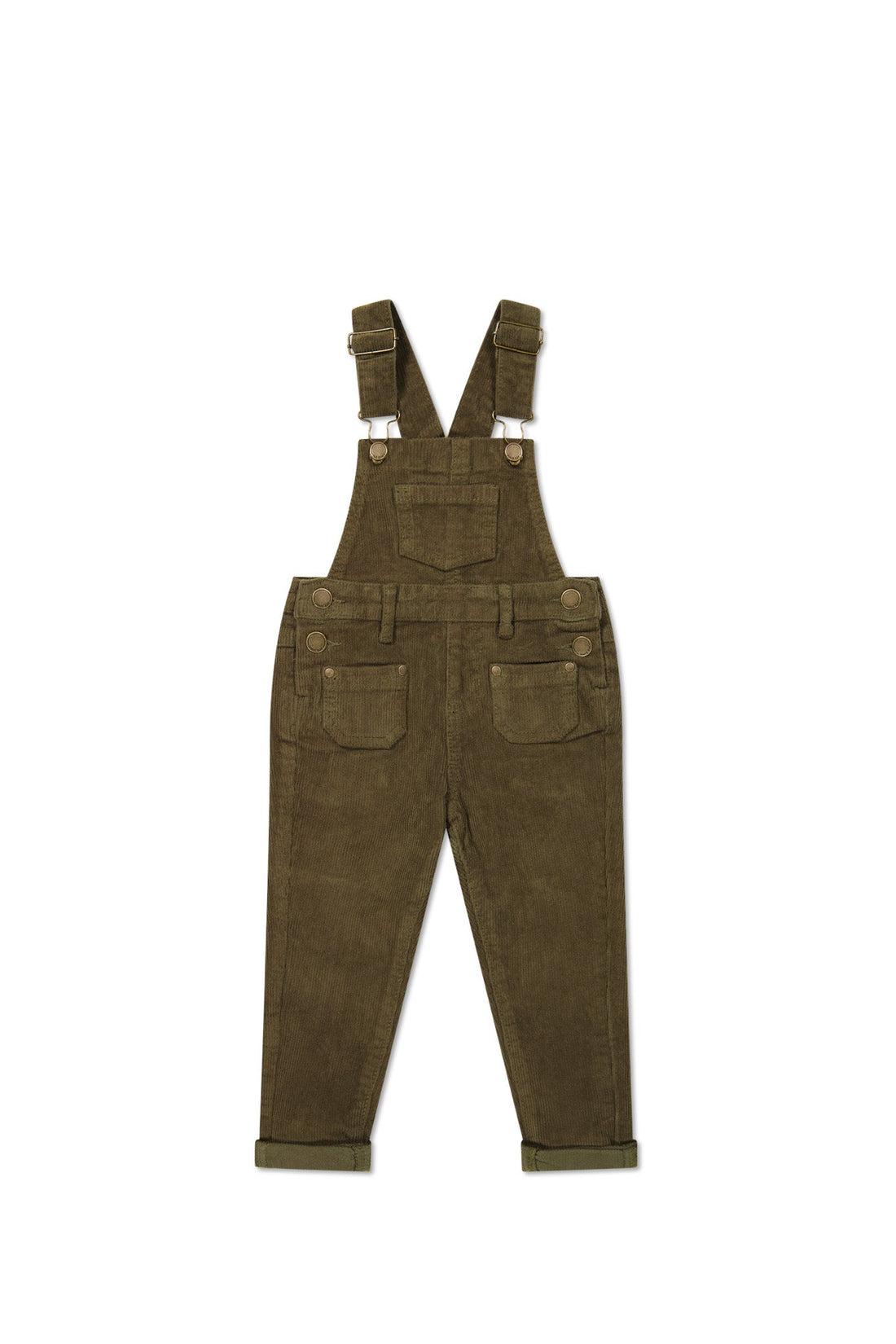 Arlo Cord Overall - Deep Olive Childrens Overall from Jamie Kay USA