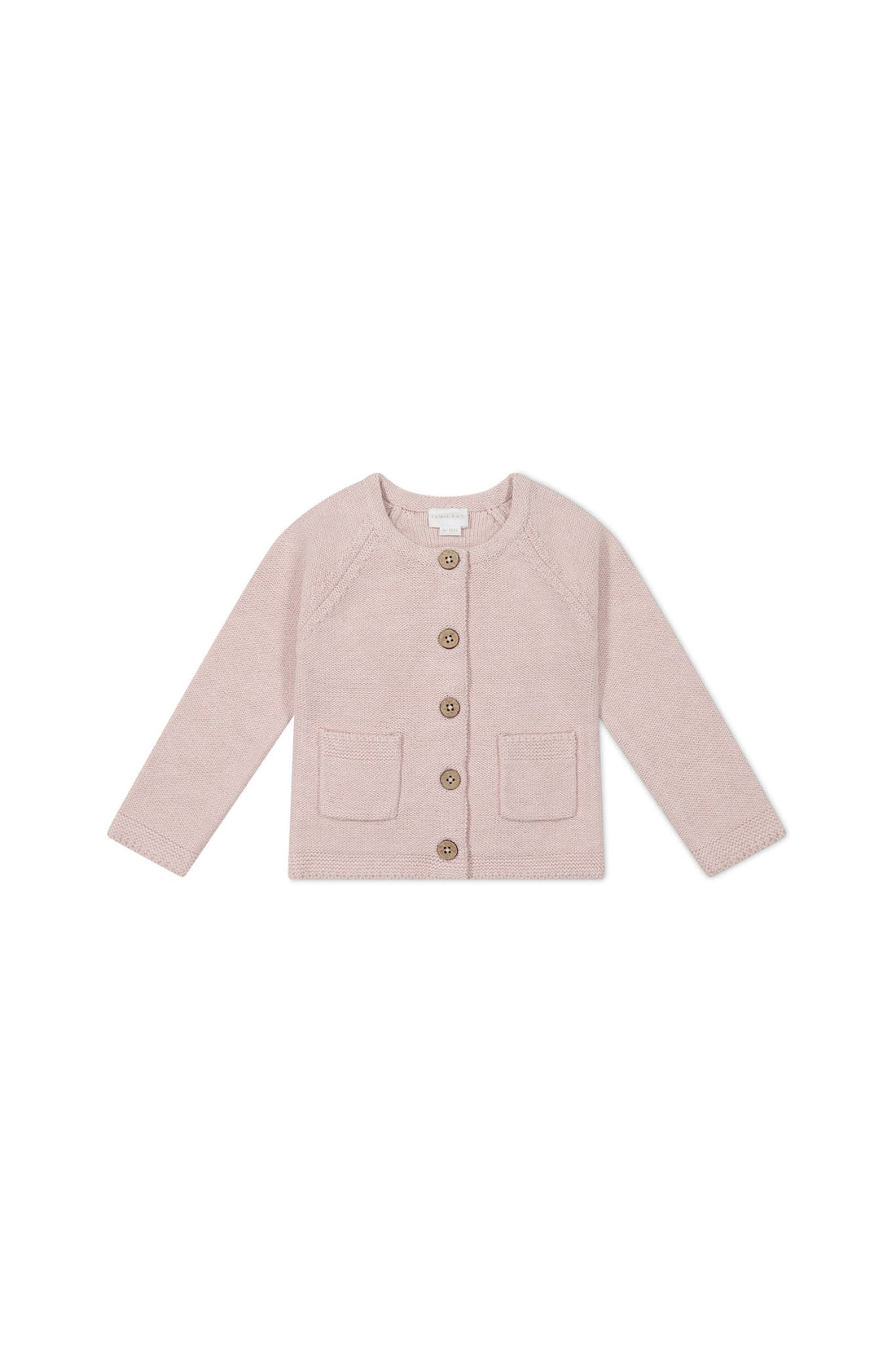 Aude Cardigan - Dainty Pink Marle Childrens Cardigan from Jamie Kay USA