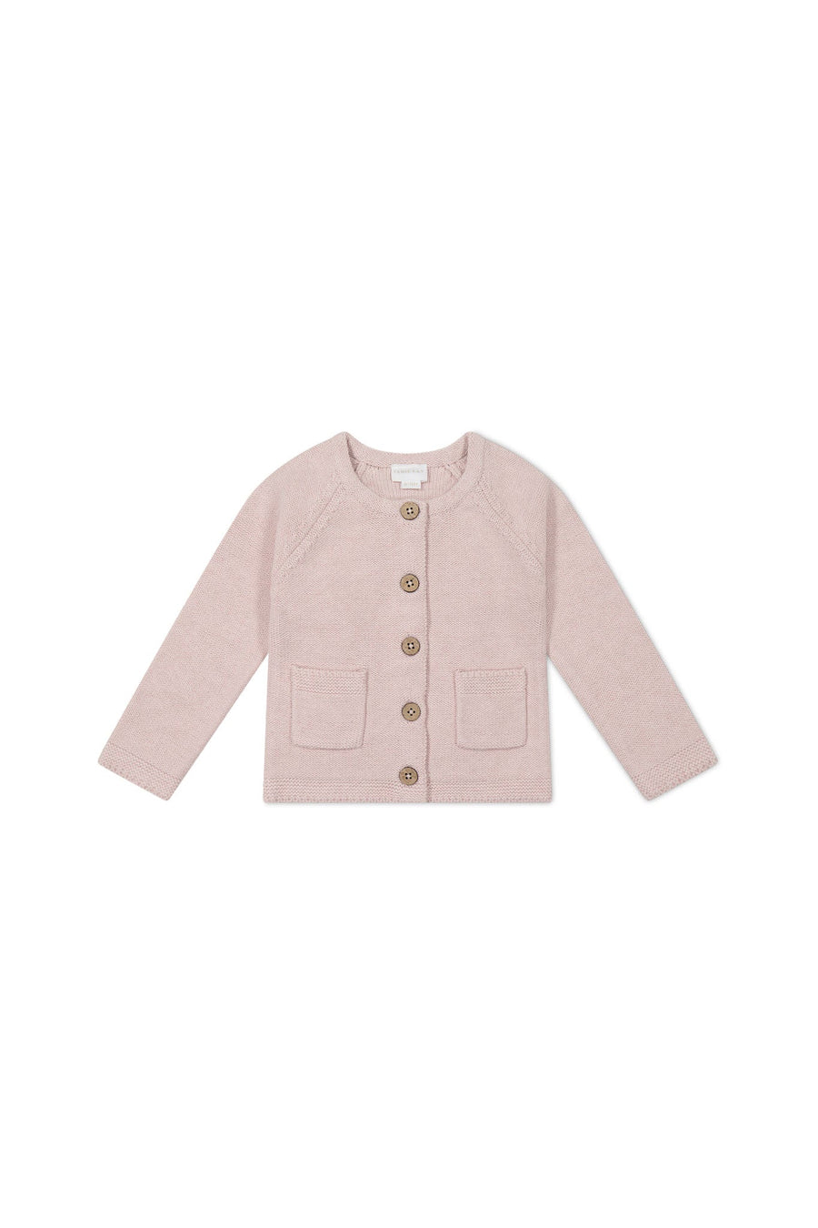 Aude Cardigan - Dainty Pink Marle Childrens Cardigan from Jamie Kay USA