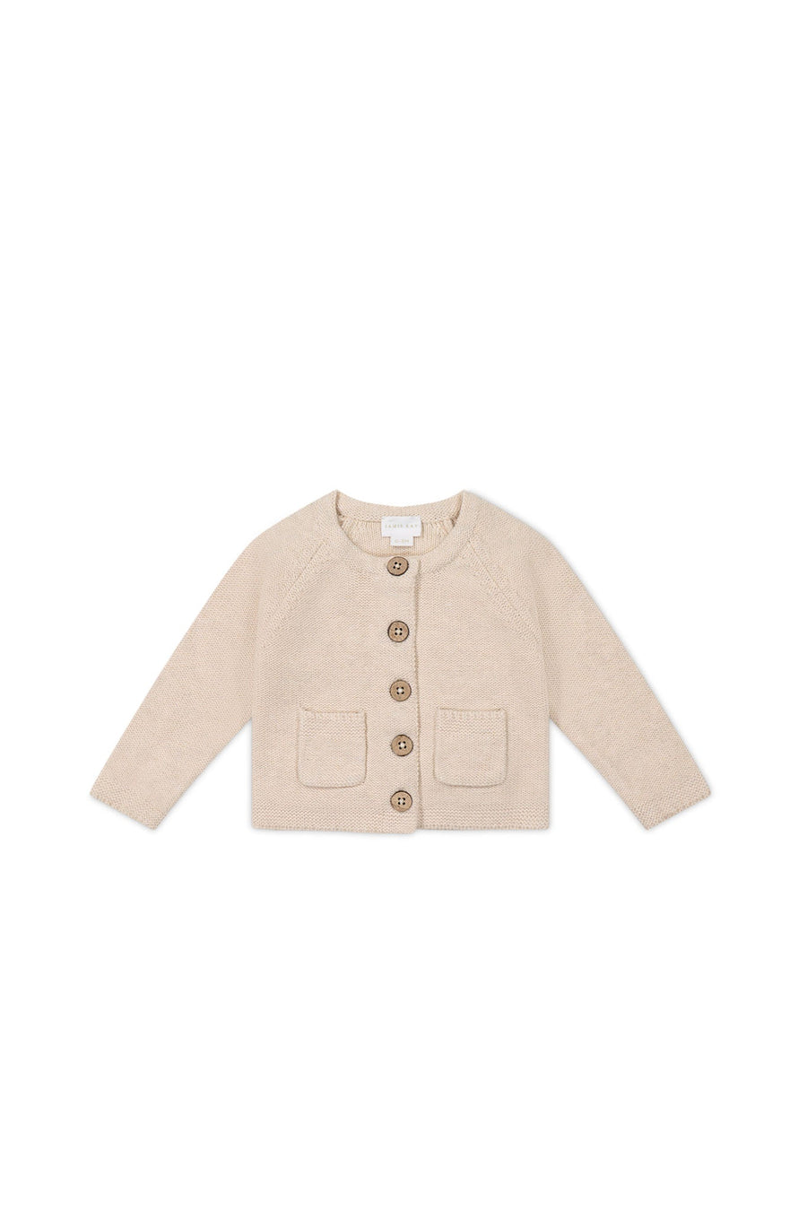 Aude Cardigan - Light Oatmeal Marle Childrens Cardigan from Jamie Kay USA