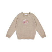 Audrey Jumper - Biscuit Marle Childrens Jumper from Jamie Kay USA