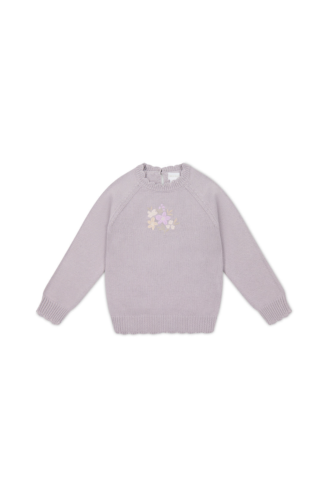 Audrey Knitted Jumper - Starling Goldie Bouquet Childrens Jumper from Jamie Kay USA