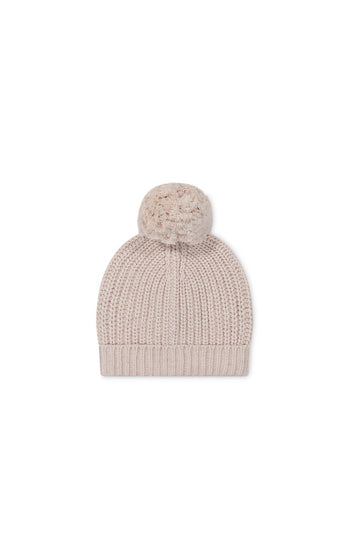 Aurelie Beanie - Blushed Fleck Childrens Beanie from Jamie Kay USA