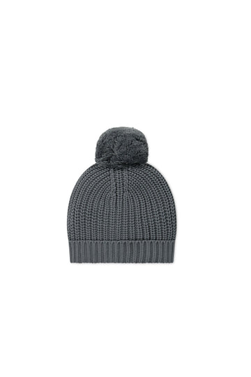 Aurelie Beanie - Smoke Childrens Hat from Jamie Kay USA