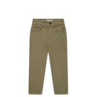 Austin Cotton Twill Pant - Oak Childrens Pant from Jamie Kay USA