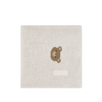 Bobbie Bear Knitted Blanket - Cloud Childrens Blanket from Jamie Kay USA