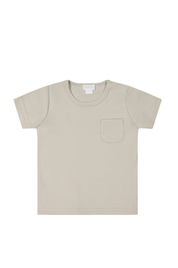 Pima Cotton Cameron Tee - Aloe Childrens Tee from Jamie Kay USA