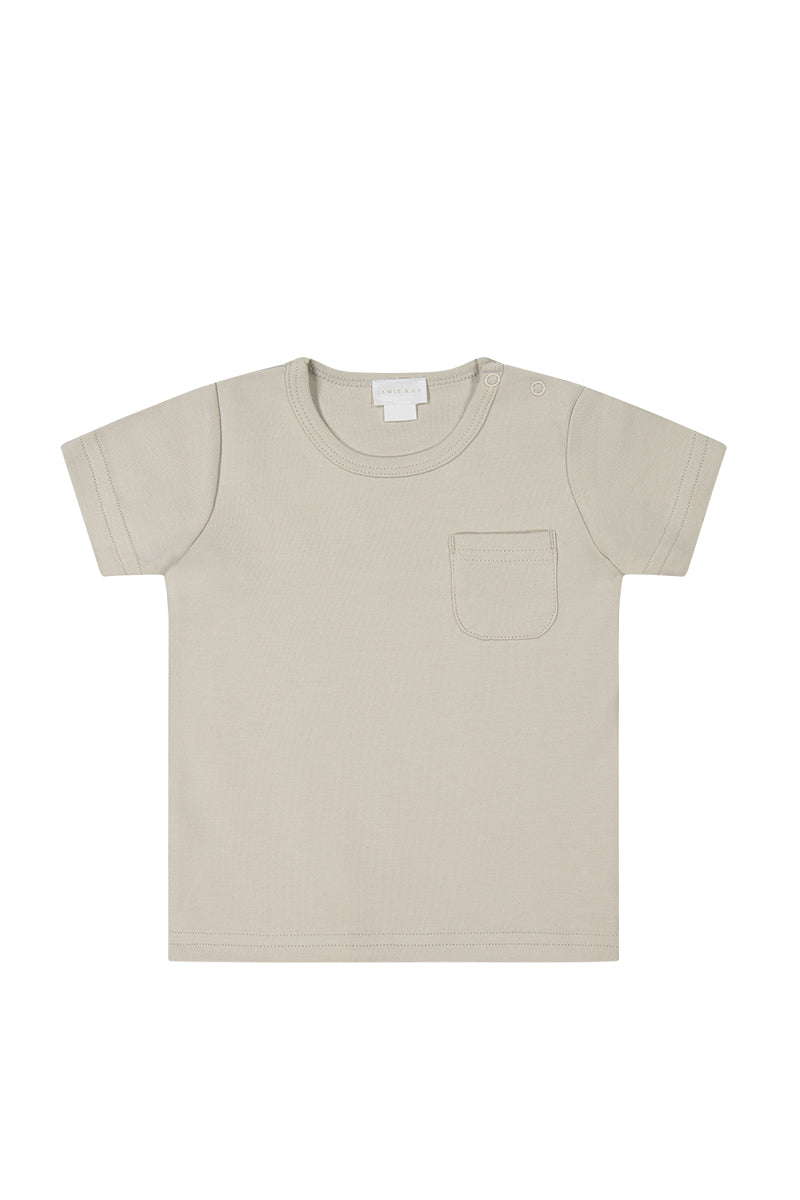 Pima Cotton Cameron Tee - Aloe Childrens Tee from Jamie Kay USA