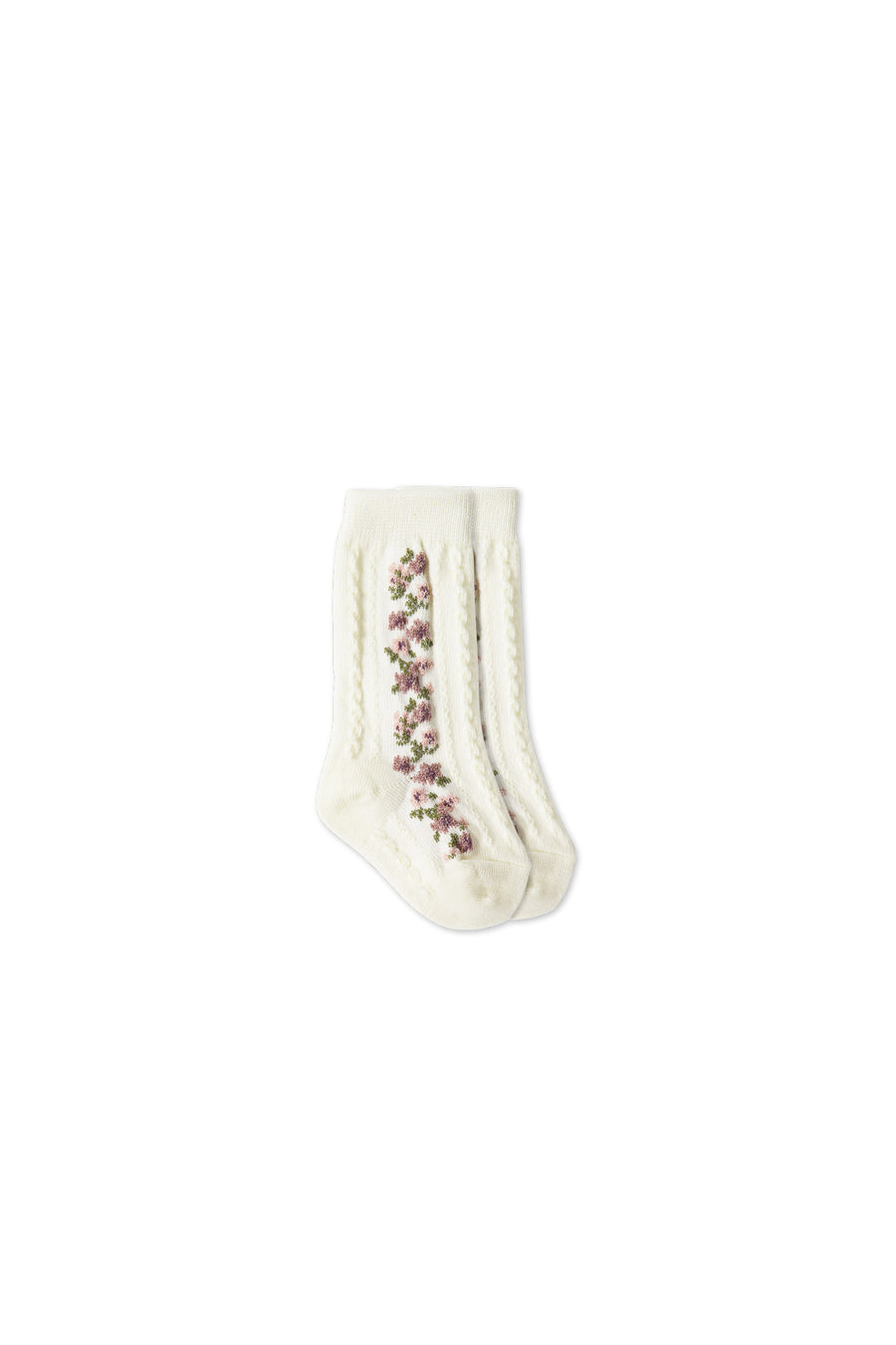 Cassie Sock - Parchment Childrens Sock from Jamie Kay USA