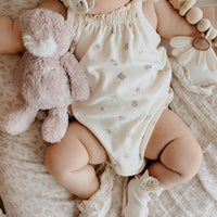 Organic Cotton Cassie Playsuit - Meredith Egret Childrens Playsuit from Jamie Kay USA