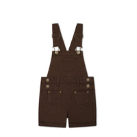 Chase Short Overall - Dark Coffee Childrens Overall from Jamie Kay USA