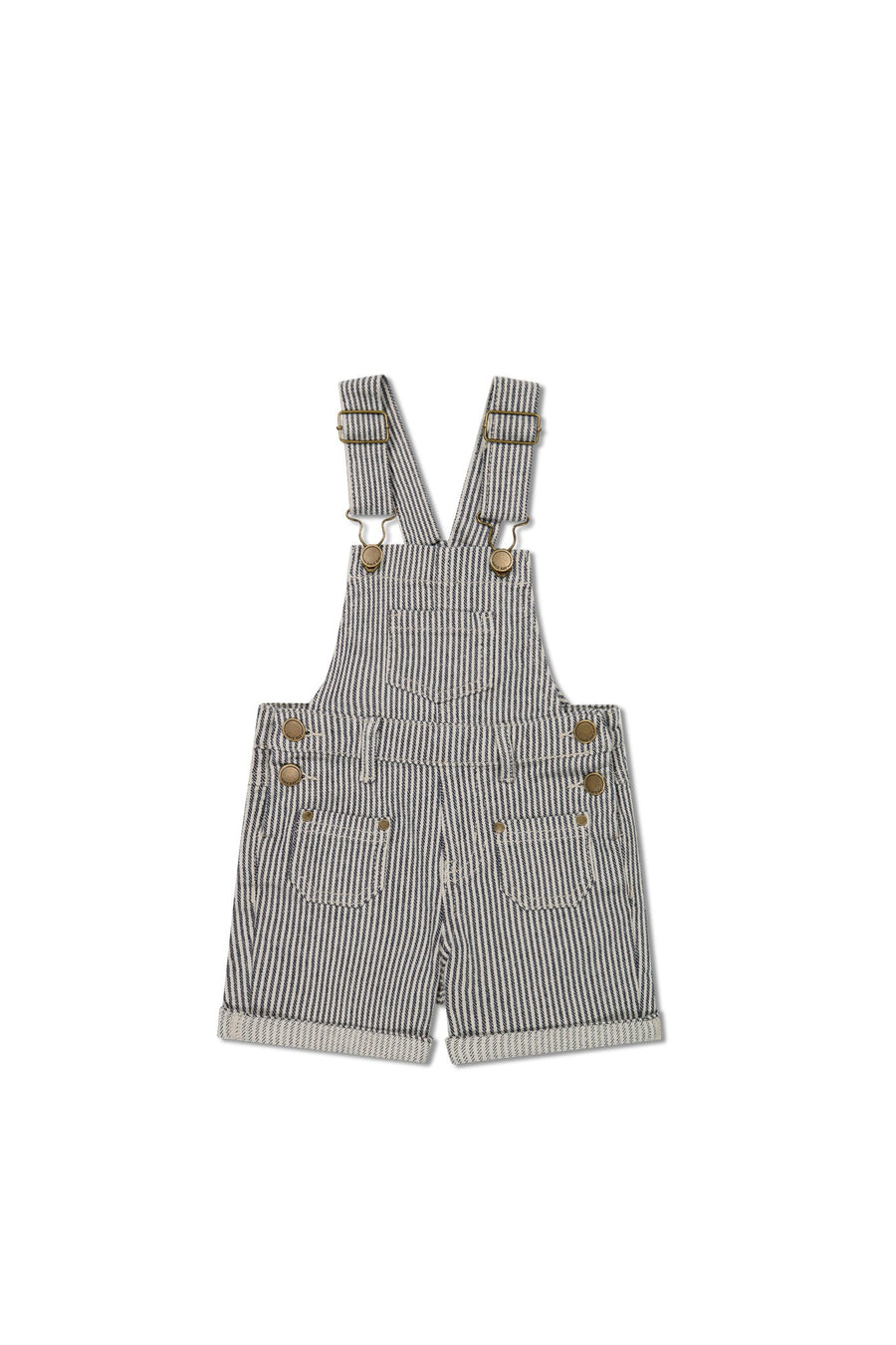 Chase Twill Short Overall - Constellation/Shell Childrens Overall from Jamie Kay USA