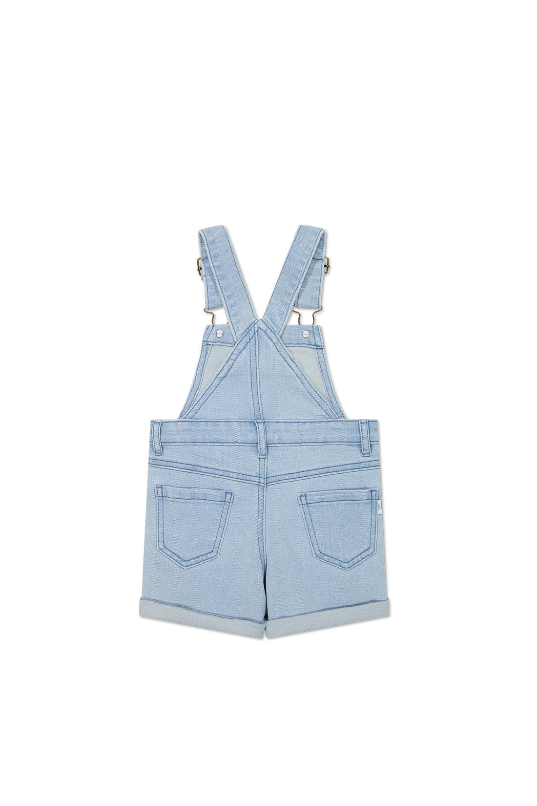 Chase Twill Short Overall - Washed Denim Childrens Overall from Jamie Kay USA