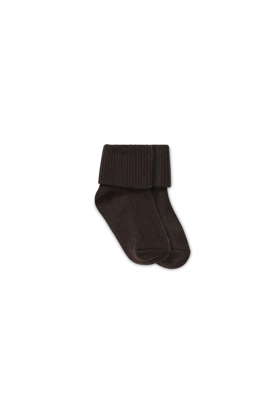 Classic Rib Sock - Brownie Childrens Sock from Jamie Kay USA