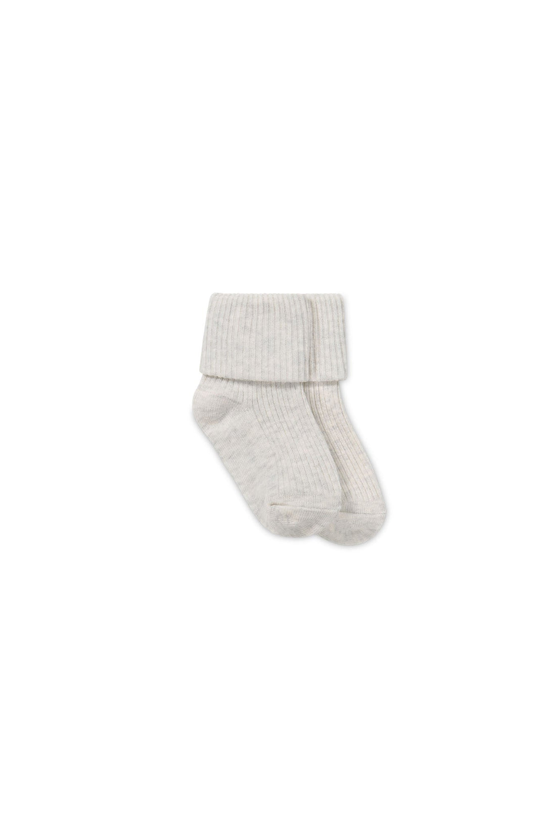 Classic Rib Sock - Oatmeal Marle Childrens Sock from Jamie Kay USA