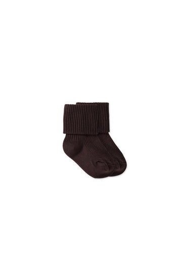 Classic Rib Socks - Wolf Childrens Sock from Jamie Kay USA