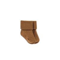 Classic Rib Sock - Spiced Childrens Sock from Jamie Kay USA