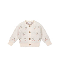 Delilah Cardigan - Cherry Love Blush Childrens Cardigan from Jamie Kay USA