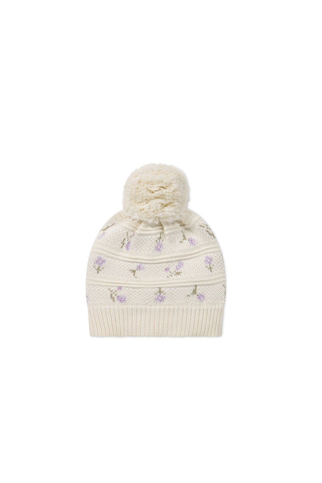 Delilah Knitted Hat - Delilah Knit Lavender Childrens Beanie from Jamie Kay USA