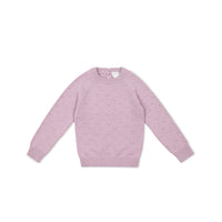 Dotty Knit Jumper - Lilac Blush Childrens Jumper from Jamie Kay USA