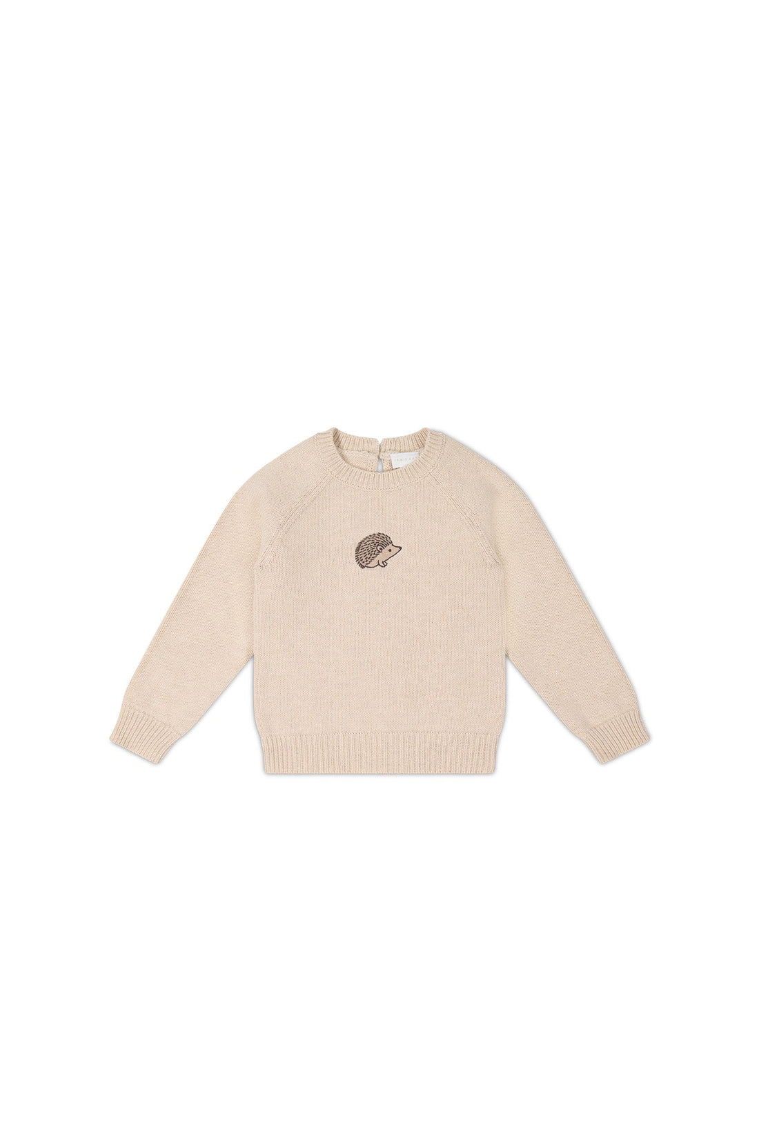 Ethan Jumper - Oatmeal Marle Hedgehog Childrens Jumper from Jamie Kay USA