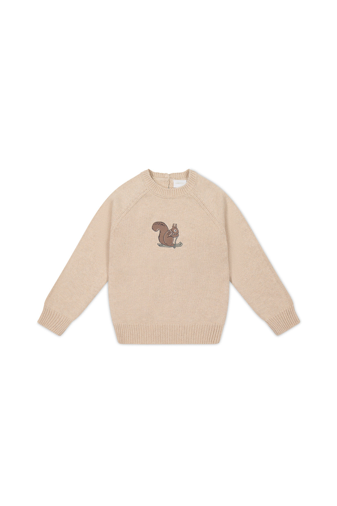 Ethan Jumper - Oatmeal Marle Woodland Childrens Jumper from Jamie Kay USA