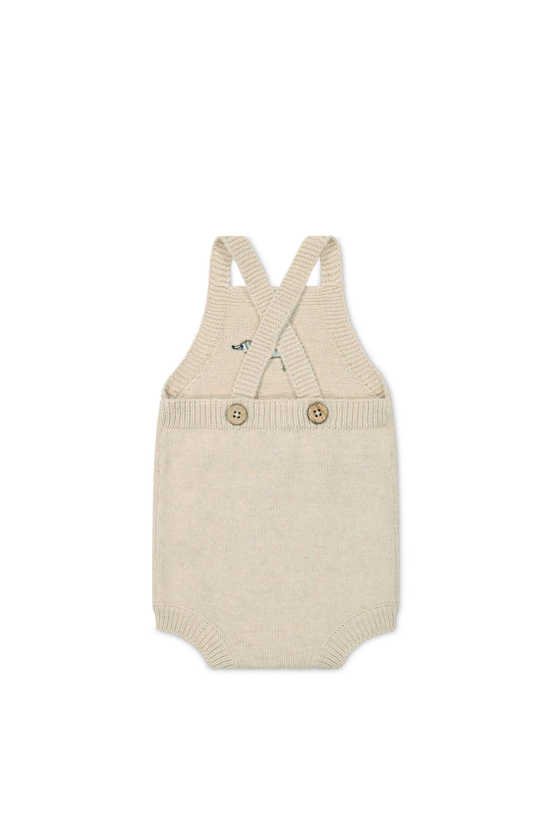 Ethan Playsuit - Oatmeal Marle Cosy Basil Childrens Playsuit from Jamie Kay USA