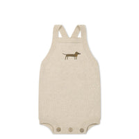 Ethan Playsuit - Oatmeal Marle Cosy Basil Childrens Playsuit from Jamie Kay USA