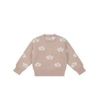 Evelyn Jumper - Frankie Knit Rose Childrens Jumper from Jamie Kay USA