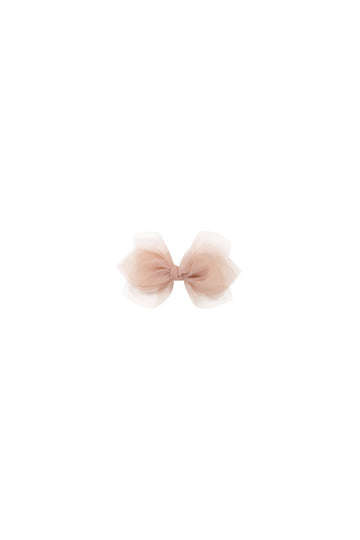 Fairy Bow - Ballet Pink Childrens Hair Bow from Jamie Kay USA