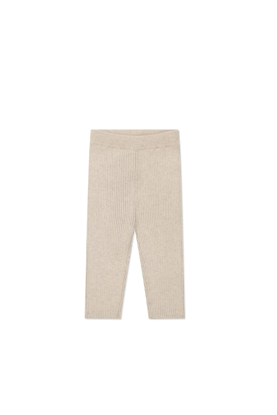 Frankie Knitted Legging - Oatmeal Marle Childrens Legging from Jamie Kay USA