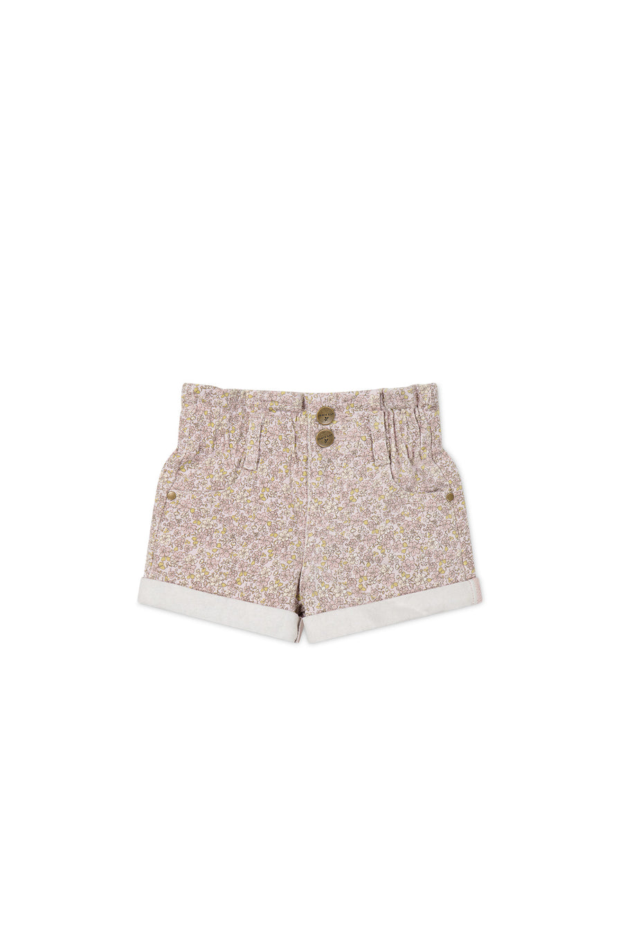 Grace Cotton Twill Short - Chloe Lilac Childrens Short from Jamie Kay USA