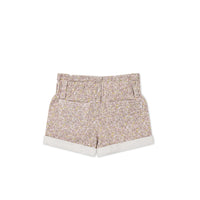 Grace Cotton Twill Short - Chloe Lilac Childrens Short from Jamie Kay USA