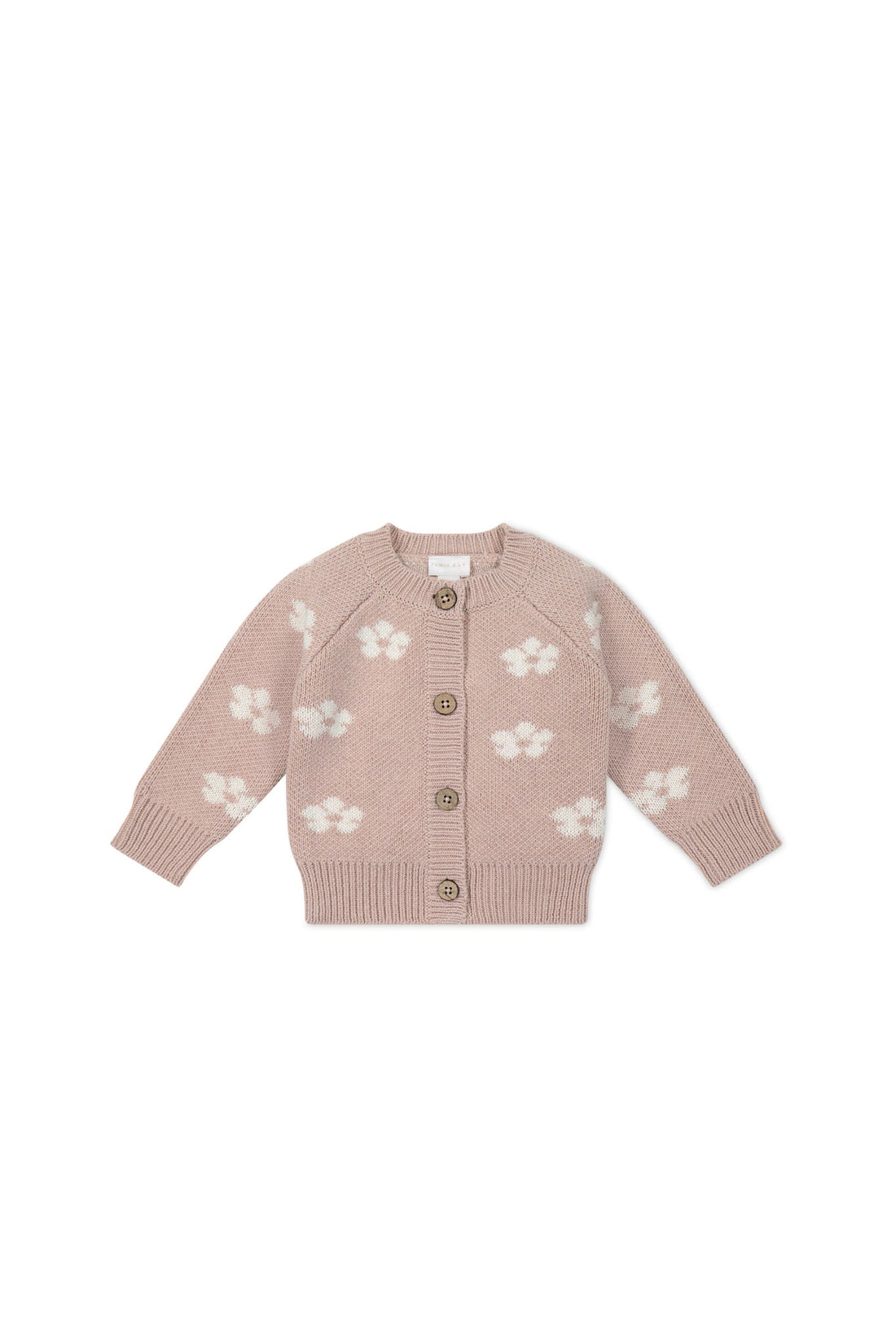 Harper Cardigan - Frankie Knit Rose Childrens Cardigan from Jamie Kay USA