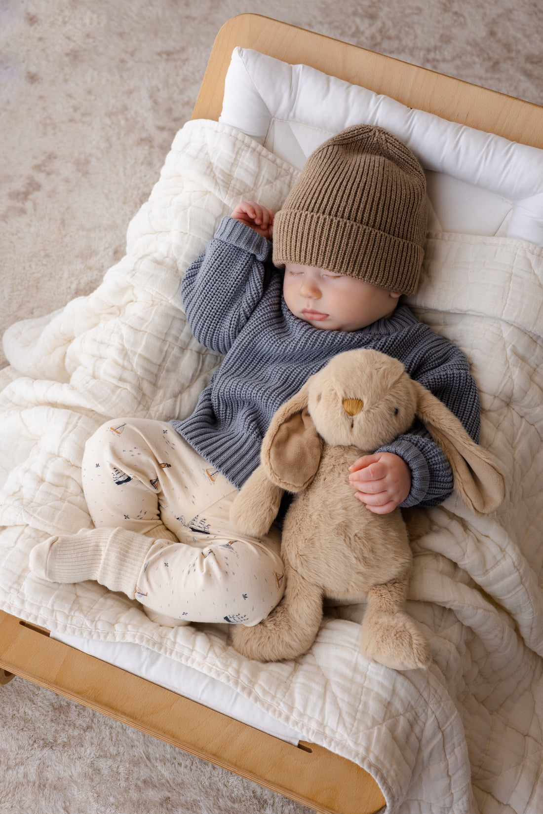 Organic Cotton Everyday Legging-Sailing Day Childrens Legging from Jamie Kay USA